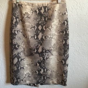 The Limited python print pencil skirt